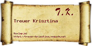Treuer Krisztina névjegykártya